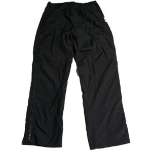 Vintage Helly Hansen LIFA Rain Pants Mens L Black Full Zip Sailing Ski Shell